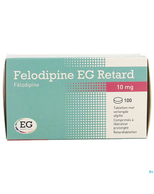 Felodipine eg retard 10mg lib.prol. comp 100