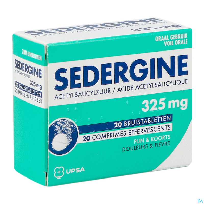 Sedergine 325mg comp efferv. 20 nf