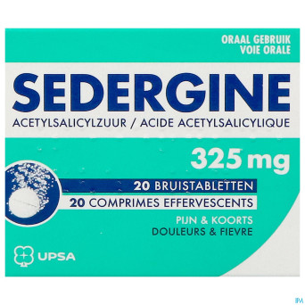 Sedergine 325mg comp efferv. 20 nf