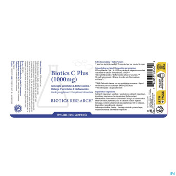 Biotics c plus   comp 100x1000mg nf