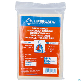 Bandage triangulaire coton 90x90x127cm