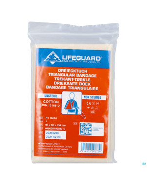 Bandage triangulaire coton 90x90x127cm