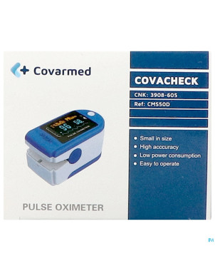 Covacheck oxymetre pouls doigt + etui