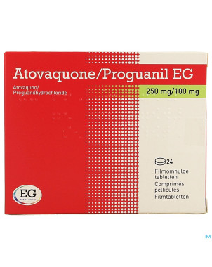 Atovaquone proguanil eg 250mg/100mg comp pell  24
