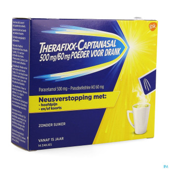Therafixx-capitanasal 500/60mg sol buv sach 14x6g