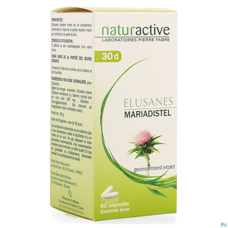 Elusanes chardon marie    pot gel 60