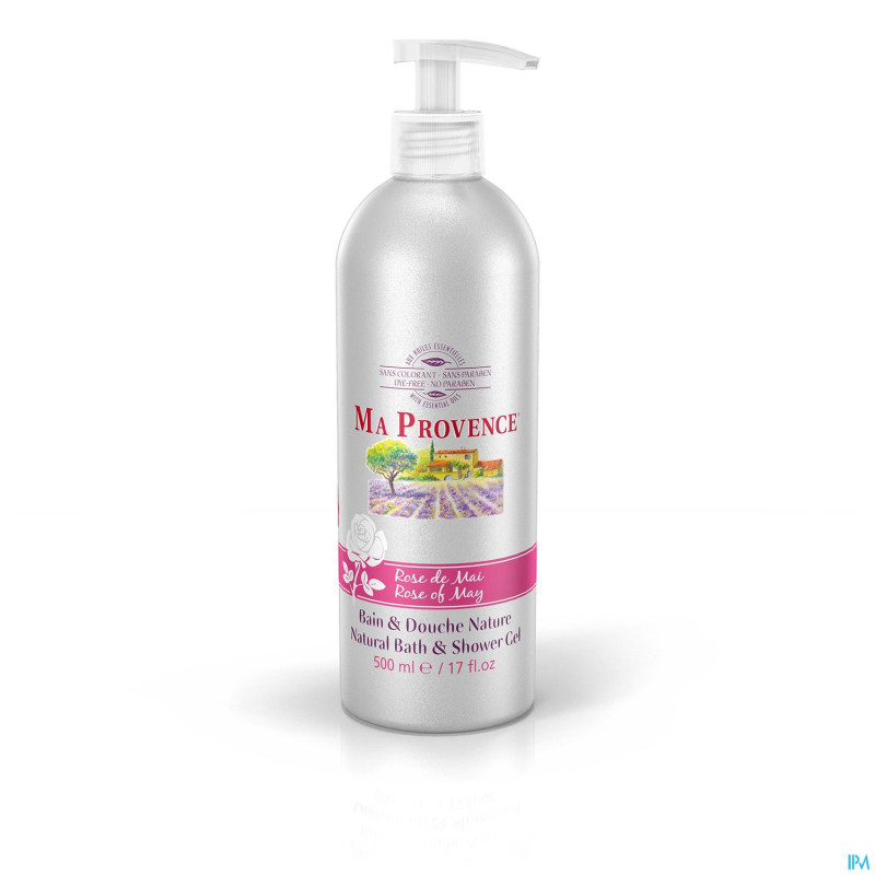 Ma provence gel douche rose mai    500ml + pump