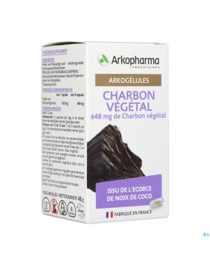 Arkogelules charbon vegetal    caps 150
