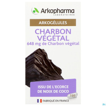 Arkogelules charbon vegetal    caps 150