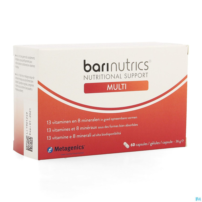 Barinutrics multi    caps  60 25425 metagenics