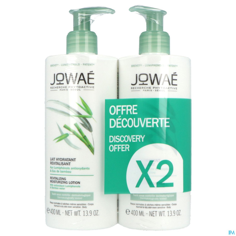 Jowae lait hydra revitalis.corps  fl pompe 2x400ml