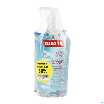 Assanis family gel 250ml + lingettes 25 1/2 prix