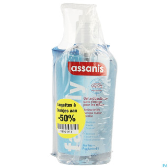 Assanis family gel 250ml + lingettes 25 1/2 prix