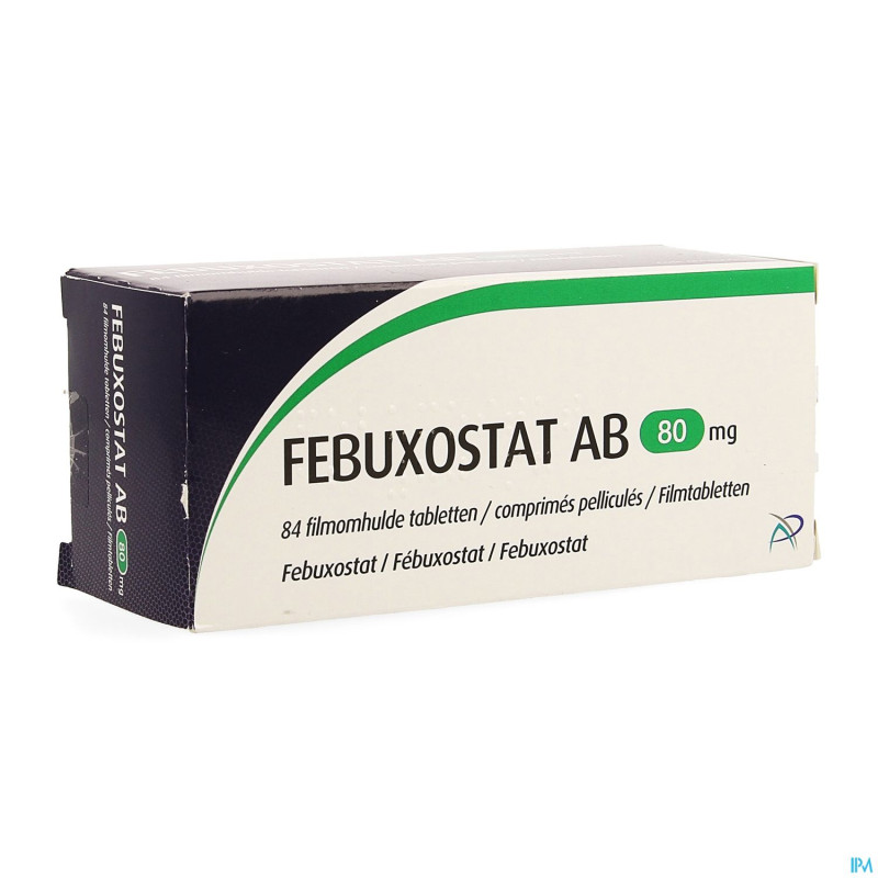 Febuxostat ab  80mg comp pell  84 x  80mg