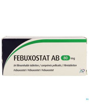 Febuxostat ab  80mg comp pell  84 x  80mg