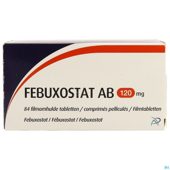 Febuxostat ab 120mg comp pell  84 x 120mg