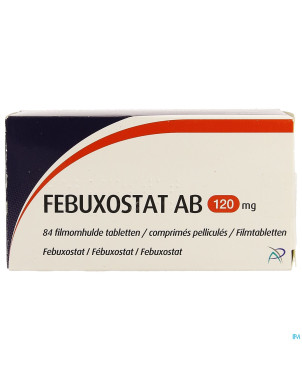 Febuxostat ab 120mg comp pell  84 x 120mg