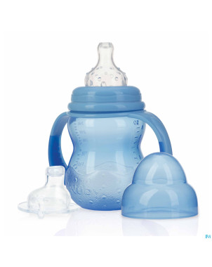 Nuby biberon apprentissage a/goutte 240ml    +3m