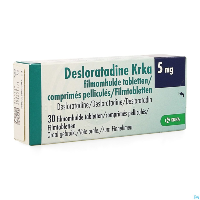 Desloratadine krka  5mg comp pell  30