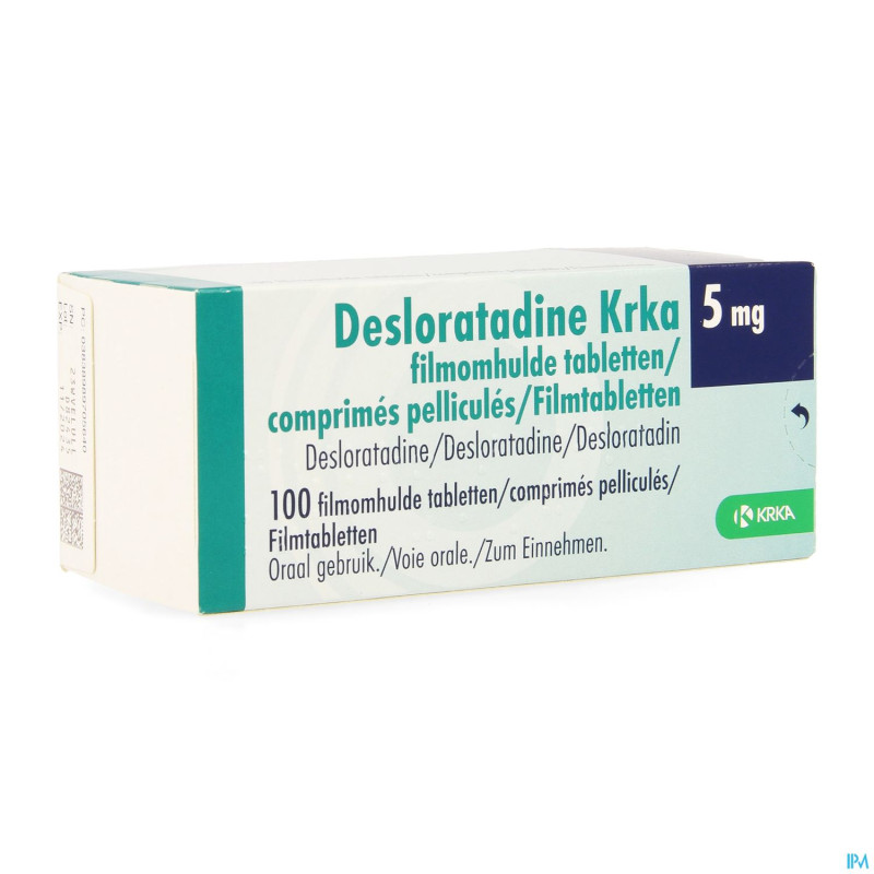 Desloratadine krka  5mg comp pell 100