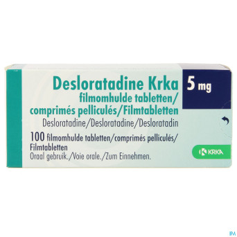 Desloratadine krka  5mg comp pell 100