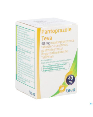 Pantoprazole teva 40mg gastro resist comp  56 fl