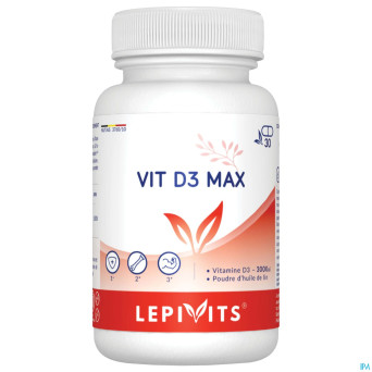 Vit d3 max 3000ui caps 30 lepivits