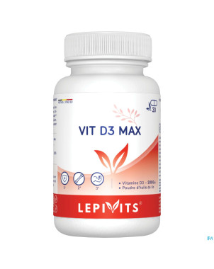 Vit d3 max 3000ui caps 30 lepivits