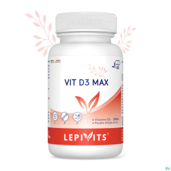 Vit d3 max 3000ui caps 60 lepivits