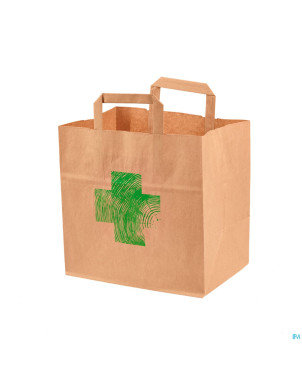 Sac papier brun croix    26+17x25cm 250 aca