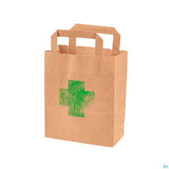 Sac papier brun croix    19+9x22cm 250 aca