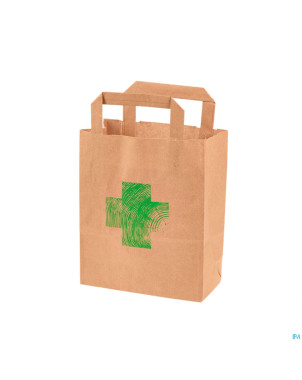 Sac papier brun croix    19+9x22cm 250 aca