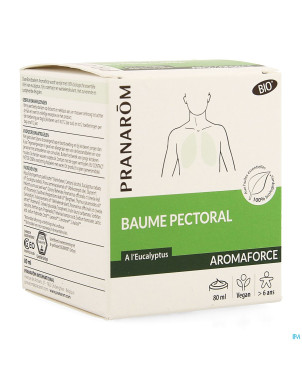 Pranarom aromaforce bio baume pectoral tube 80ml