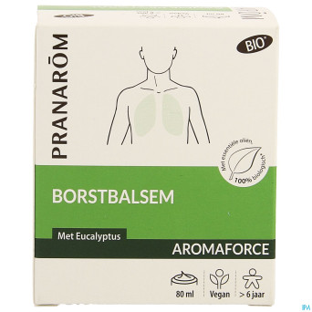 Pranarom aromaforce bio baume pectoral tube 80ml