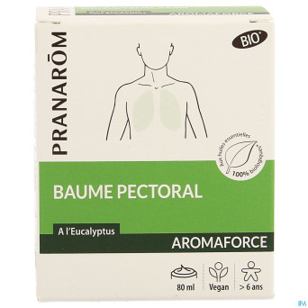 Pranarom aromaforce bio baume pectoral tube 80ml