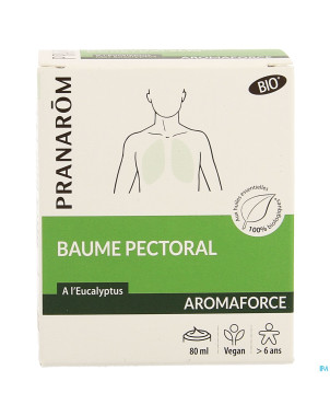 Pranarom aromaforce bio baume pectoral tube 80ml