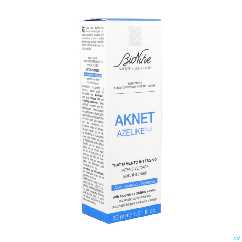 Bionike aknet azelike plus soin intens.  tube 30ml