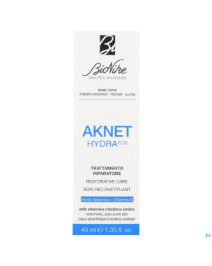Bionike aknet hydra plus soin reparateur tube 40ml