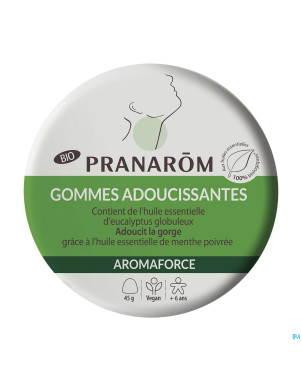 Pranarom aromaforce bio gommes adouciss.eucalypt45