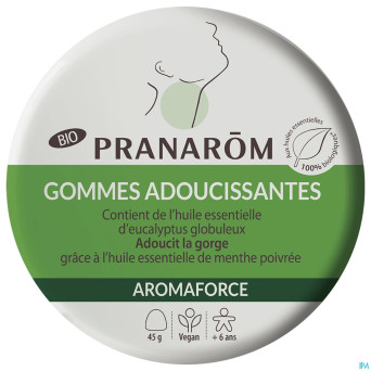 Pranarom aromaforce bio gommes adouciss.eucalypt45