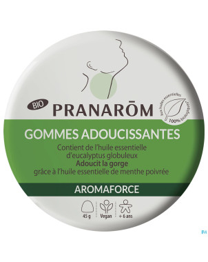 Pranarom aromaforce bio gommes adouciss.eucalypt45