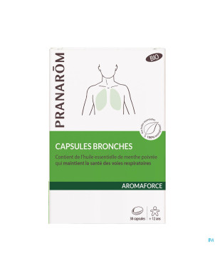 Pranarom aromaforce bio bronches caps 30