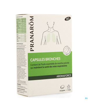 Pranarom aromaforce bio bronches caps 30