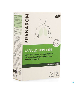 Pranarom aromaforce bio bronches caps 30