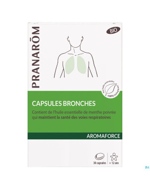 Pranarom aromaforce bio bronches caps 30
