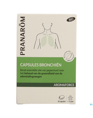 Pranarom aromaforce bio bronches caps 30
