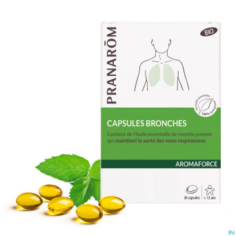 Pranarom aromaforce bio bronches caps 30
