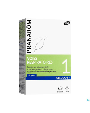 Pranarom oleocaps+ bio 1 voies respi caps 30
