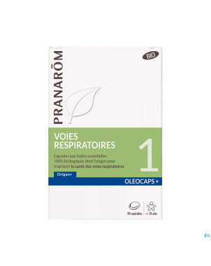 Pranarom oleocaps+ bio 1 voies respi caps 30