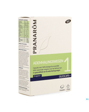 Pranarom oleocaps+ bio 1 voies respi caps 30